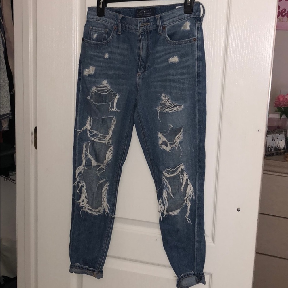 Lucky Brand Bridgette Skinny Jeans (Distressed)
